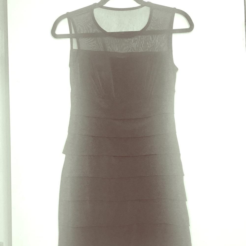Black Sleeveless Sheer Dress size 8